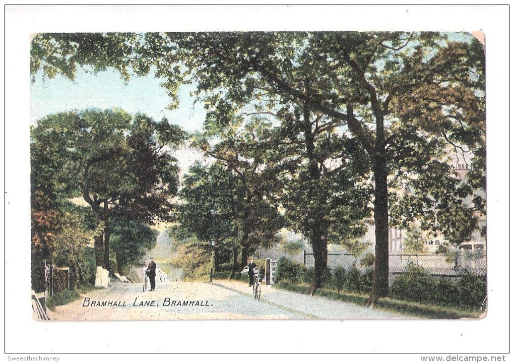 HAZEL GROVE POSTMARK  ON BRAMHALL LANE BRAMHALL NR STOCKPORT  CHESHIRE POSTCARD POSTAL HISTORY - Altri & Non Classificati