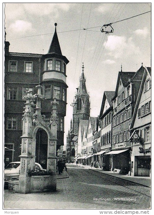 9197. Postal REUTLINGEN (baden Wurttemberg) 1963. Vista Poblacion - Reutlingen