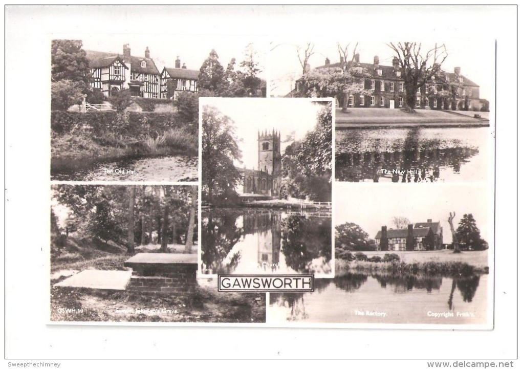 GAWSWORTH MULTIVIEW POSTCARD Near Macclesfield CHESHIRE Unused - Other & Unclassified