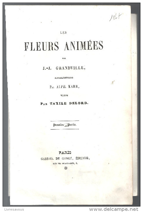 Les Fleurs Animées Gravure De J.-J. Granville De 1847 Editions De Conet   "Fleur D'oranger" - Otros & Sin Clasificación