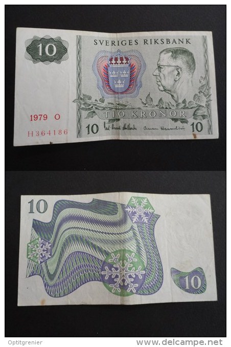 1979 O - 10 KRONOR SVERIGES SUEDE - H 364186 - Suecia