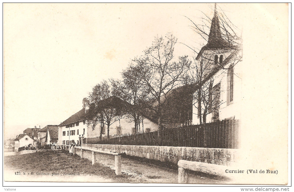 TRES RARE ! CERNIER (Val De Ruz) Mit Kirche Avant 1904, Neuve - Cernier