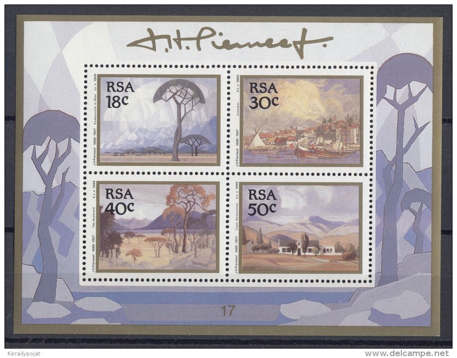 South Africa - 1989 Paintings Block MNH__(TH-14412) - Blocks & Sheetlets