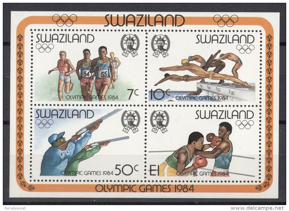 Swaziland - 1984 Los Angeles Block MNH__(TH-13699) - Swaziland (1968-...)