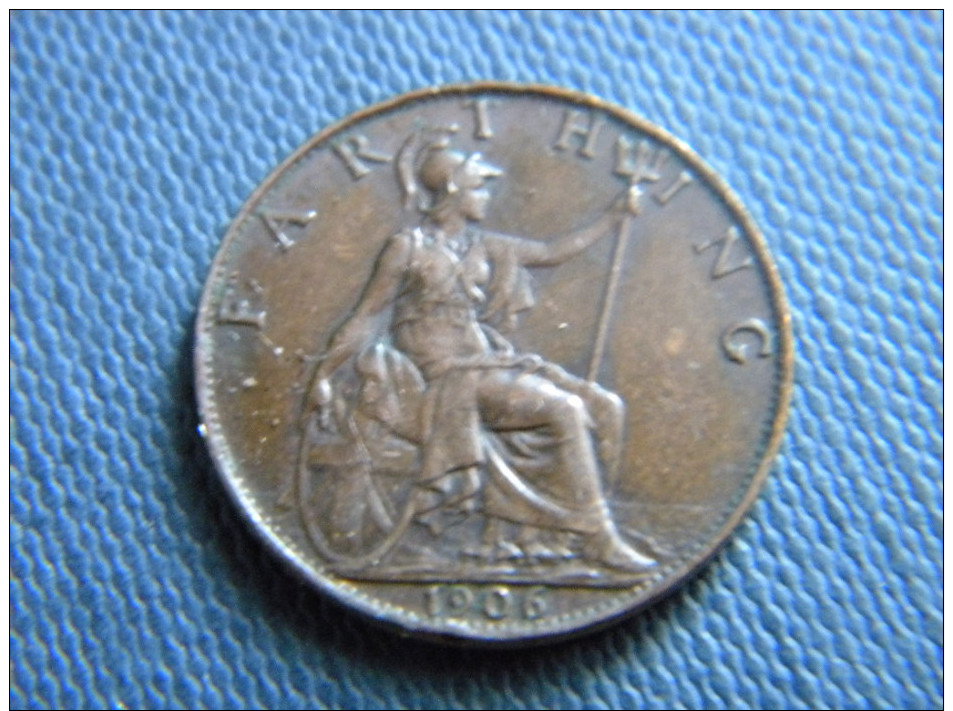 GRANDE-BRETAGNE - UN FARTHING 1906. - B. 1 Farthing