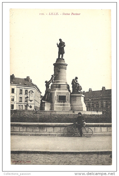 Cp, 59, Lille, Statue Pasteur - Lille