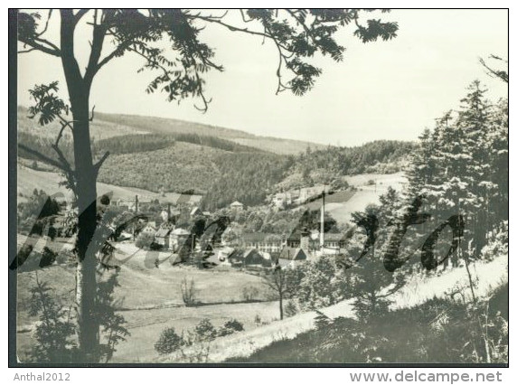 Deutschneudorf Ortsteil Deutschkatharinenberg Fabrikanlage Schornstein 1975 - Deutschneudorf