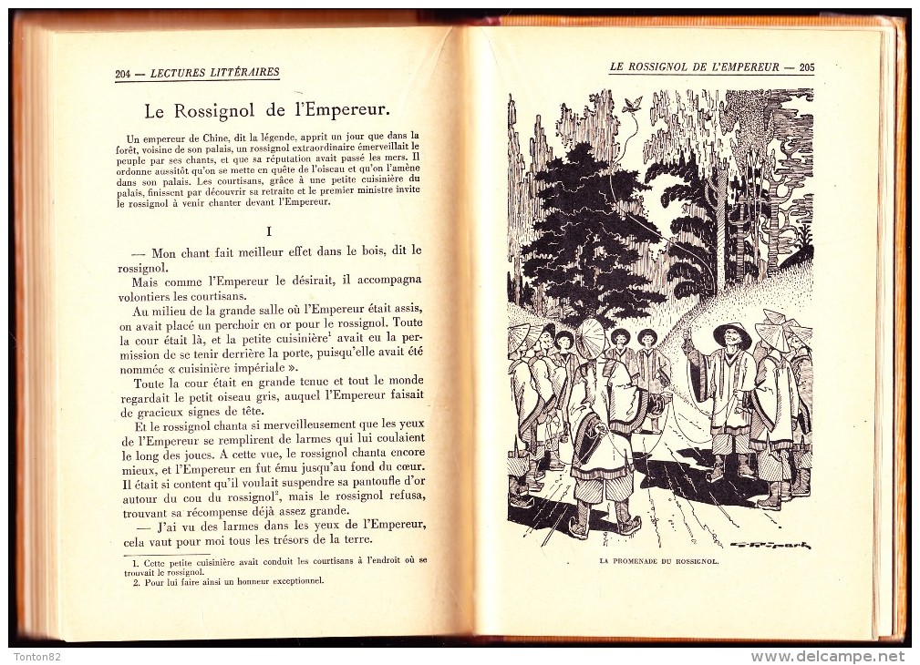 Paul Philippon - Les lectures littéraires de l' École - Librairie Larousse - ( 1938 ) .