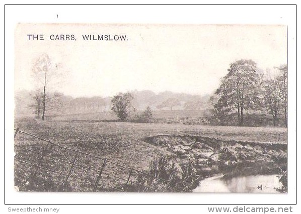 The Carrs Wilmslow Used  1910  Wilmslow Manchester Double Ring Undivided Back Postcard CHESHIRE - Other & Unclassified