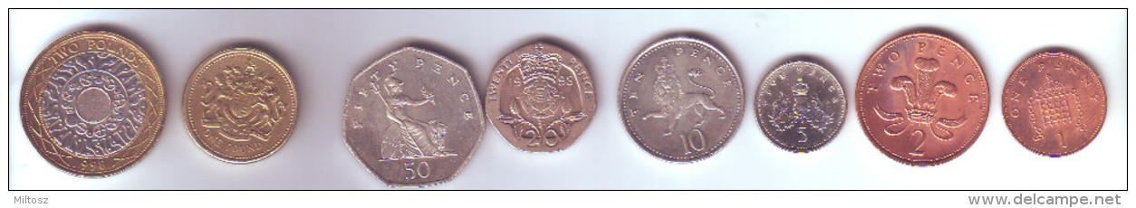 Great Britain 8 Coins Lot - Colecciones