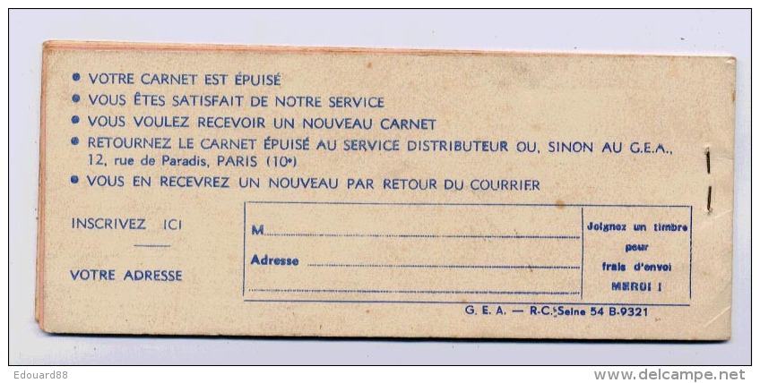 CARNET D'ACHATS OFFERT PAR LES ROUTIERS  CARNET COMPLET ET EN BON ETAT - 1950 - ...