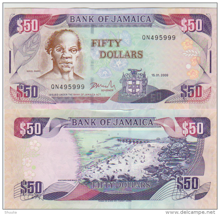 Jamaica 50 Dollars 2010 Pick 83 UNC - Jamaique