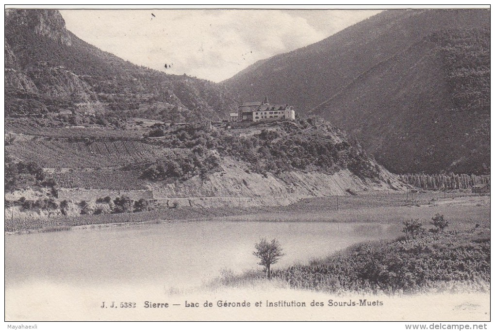 Sierre - Lac De Géronde Et Vignobles - 1912     (40617) - Sierre