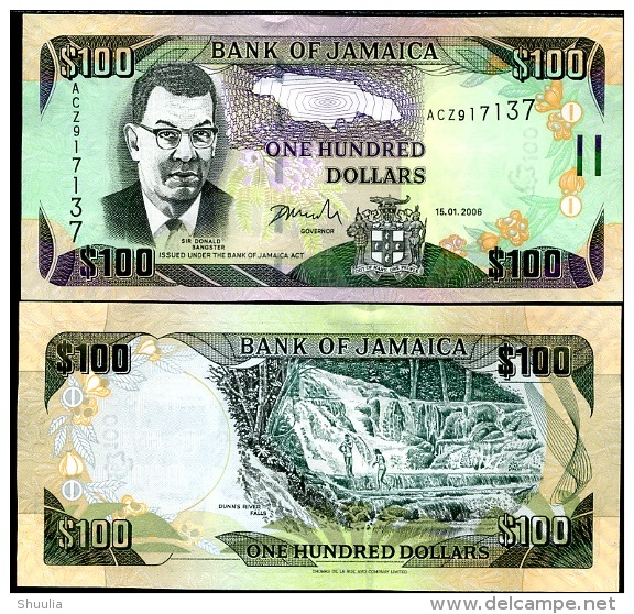 Jamaica 100 Dollars 2006 Pick 86 UNC - Jamaica