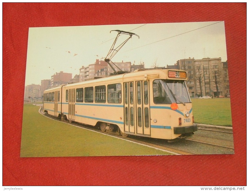 BRUXELLES  - Tram  -  Voiture De Tramway P. C. C. - Série 7800 - Public Transport (surface)