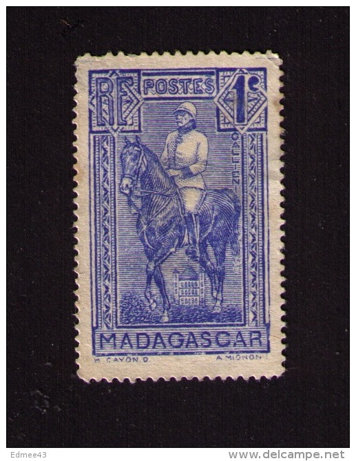 Timbre Oblitéré Madagascar, Général Joseph Gallieni (1849-1916), 1, 1939 - Oblitérés