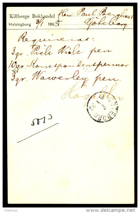 Entier Postal Suédois - Swedish Postcard - Circulé - Circulated - 1896. - Ganzsachen