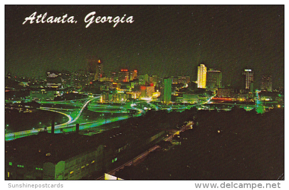 Georgia Atlanta Skyline At Night - Atlanta