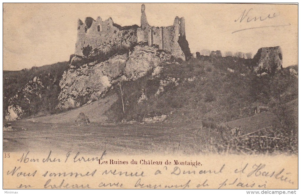Les Ruines Du Château De Montaigle - 1902 - Onhaye
