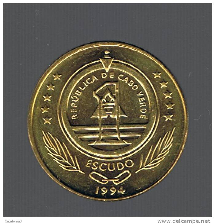 CABO VERDE - 1 Escudo 1994 SC  KM18 - Cabo Verde