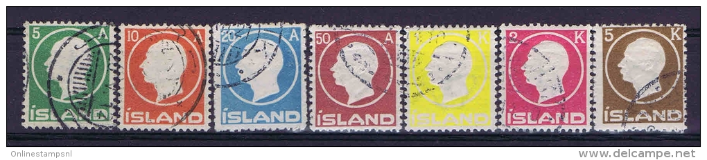 Iceland: 1912 Mi 69-75,  Used - Gebruikt