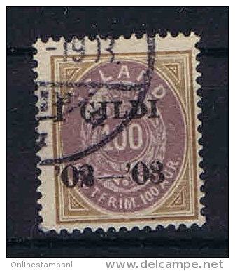 Iceland: 1902 Mi 34 B  Used - Gebruikt