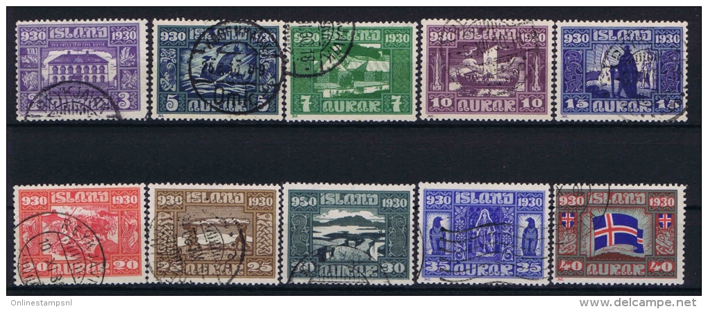 Iceland: 1930 Mi 125 - 134 Used - Gebruikt