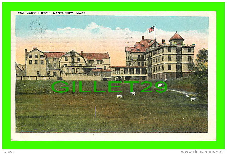NANTUCKET, MA - CLIFF HOTEL - TRAVEL IN 1925 - TIPHNOR QUALITY VIEWS - - Nantucket