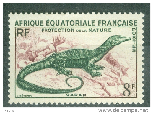 French Equatorial Africa 1955 Wildlife Protection MNH** - Lot. 2646 - Nuevos