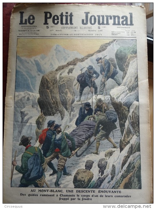 Le Petit Journal  Mont-blanc  Siam - Autres & Non Classés