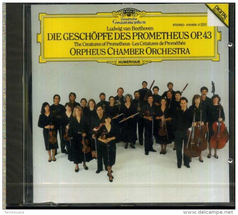 BEETHOVEN THE CREATURES OF PROMETEUS ORPHEUS CHAMBER ORCHESTRA DG NUOVO SIGILLATO - Klassik