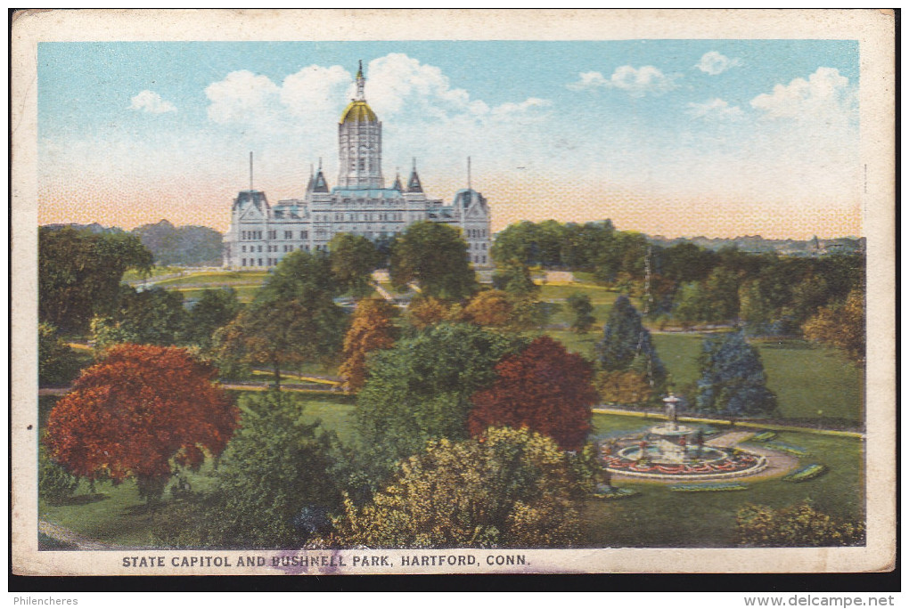 CPA - (Etats Unis) Hartford - State Capitol And Bushnell Park - Hartford