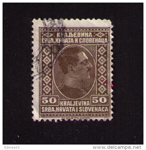 Timbre Oblitéré Yougoslavie, Roi Alexandre Ier, 50, 1926 - Gebraucht