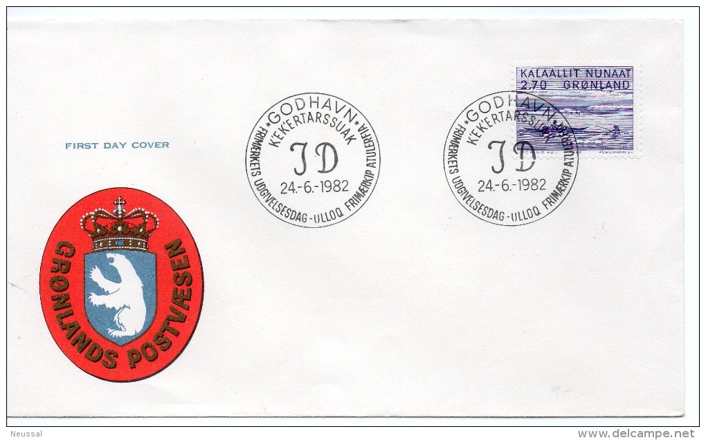 Carta De Groendlandia De 1982. Nº 124 - Briefe U. Dokumente