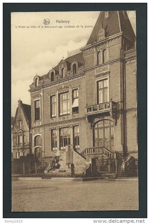 Halanzy.  Hôtel De Ville Et Monument Aux Victimes De La Guerre. - Aubange