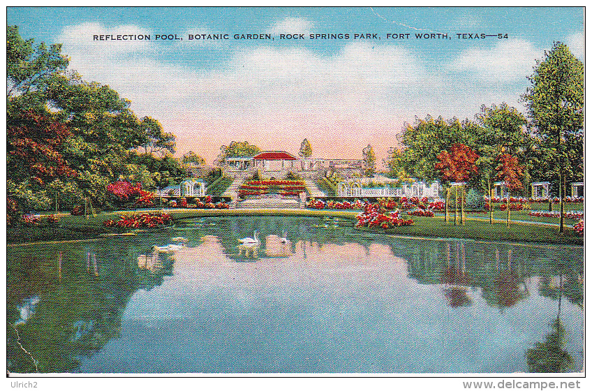 PC Fort Worth - Reflection Pool, Botanic Garden, Rock Springs Park (5759) - Fort Worth