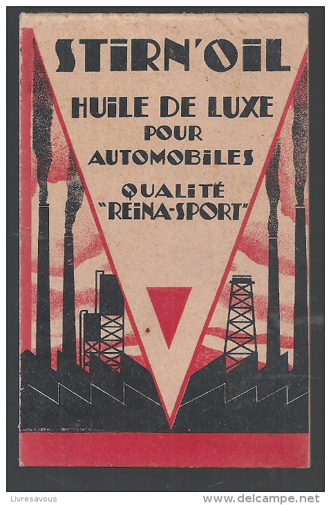Carnet De Commande De L´huile Stirn´oil Huile De Luxe Pour Automobiles Qualité REINA-SPORT Des Années 1920 - Publicités