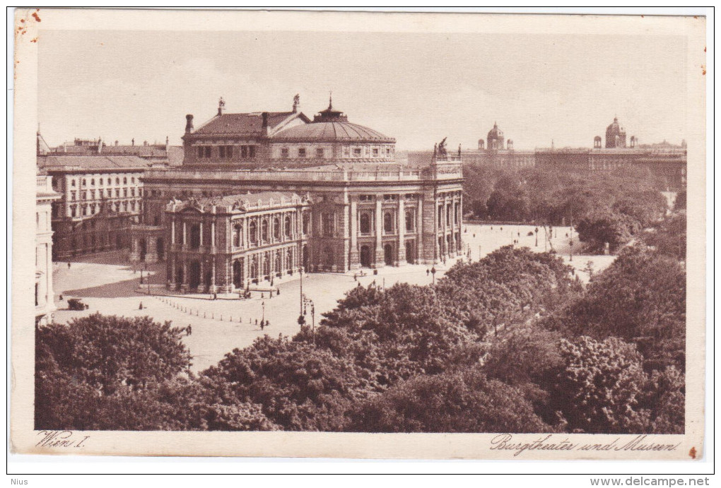 Austria Osterreich, Wien Vienna, Burgtheater Und Museen - Wien Mitte