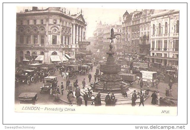 PICCADILLY CIRCUS TRANSPORT CAR CARS ETC No.11 By J Beagles BETTER QUALITY THAN LL CARDS - Otros & Sin Clasificación