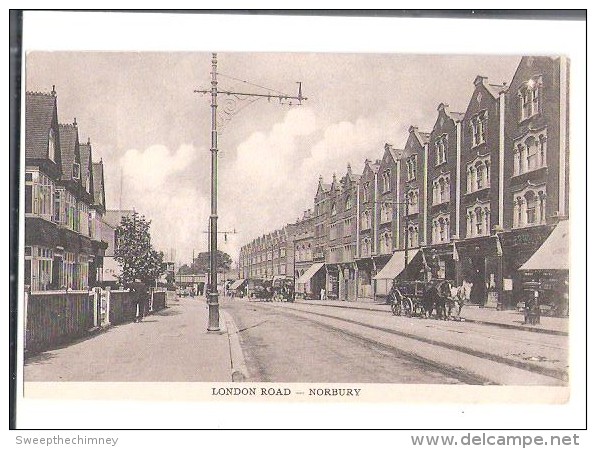 LONDON ROAD NORBURY THE ANCHOR SERIES PP & P CROYDON LONDON SUBURBS UNUSED - Londen - Buitenwijken