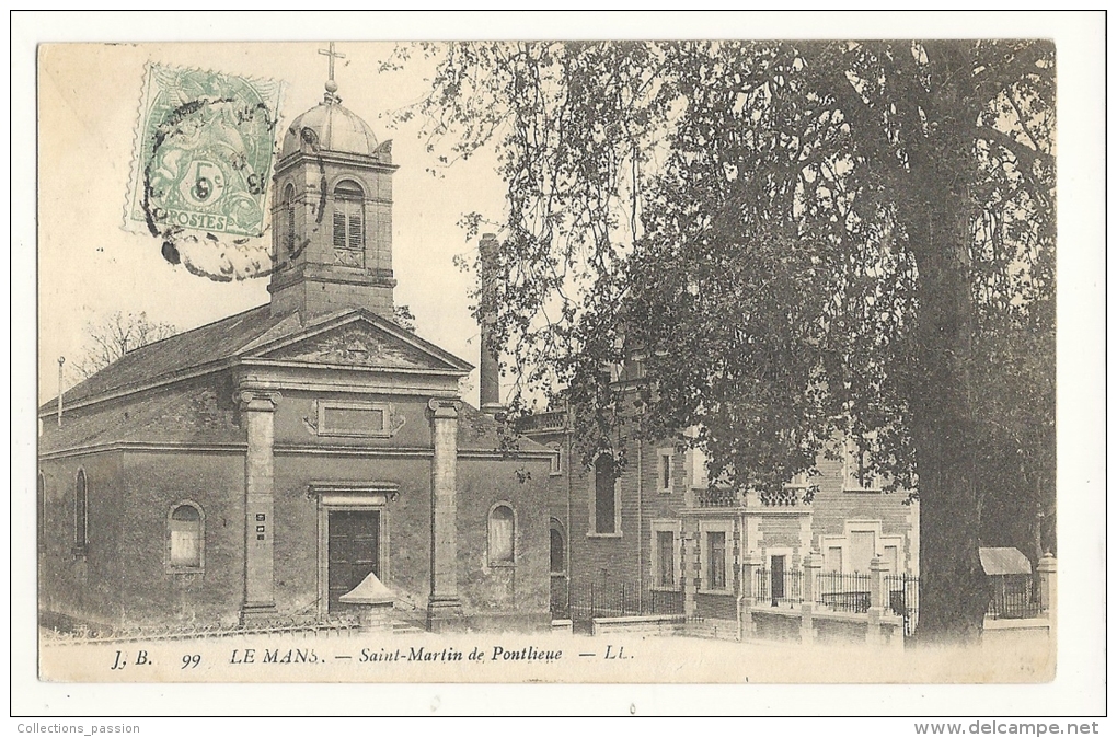 Cp, 72, Le Mans, Saint-Martin De Pontlieue, Voyagée 1905 - Le Mans