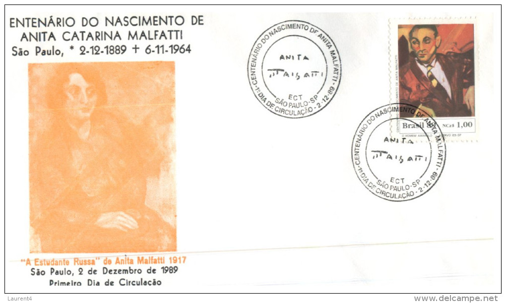 (668) Brazil FDC Cover - 1989 - FDC