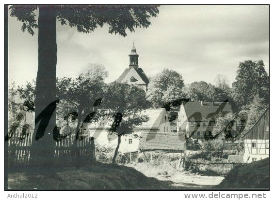 Olbernhau Wohnhäuser Bauernhaus Fachwerkhaus Kirche Sw 50er Herm. Schmidt 20/3 - Olbernhau