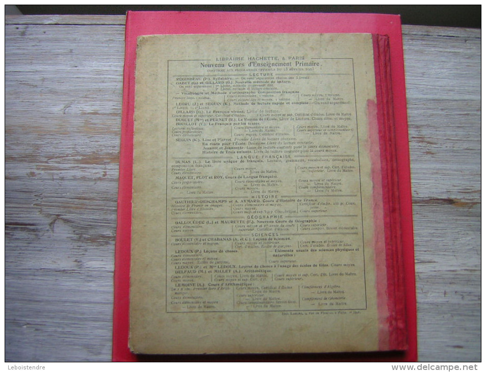 COURS DE GEOGRAPHIE  COURS SUPERIEUR ET COMPLEMENTAIRE  NOTIONS GENERALES LES CINQ PARTIES DU MONDE  FRANCE  HACHETTE - 18 Años Y Más