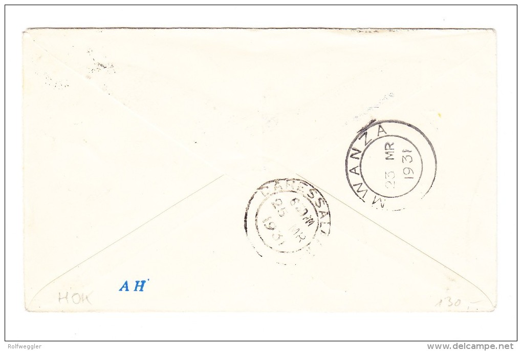 Flugpost Brief Von Zypern Nach London Mit Erstflug England-Afrika Nach Daressalam AK Und Transit Stempel - Lettres & Documents