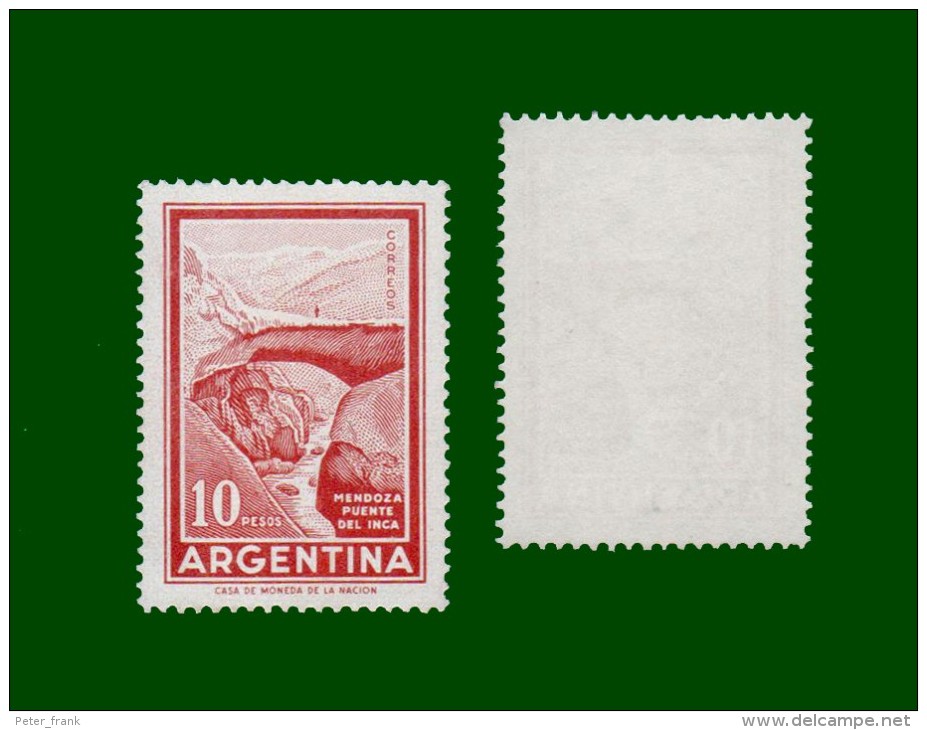 .1971 Argentinien Mi.-Nr.1097 I Xb - Ohne Wz.  ** POSTFRISCH "Inkabrücke Mendoza" # (AL317) - Nuovi