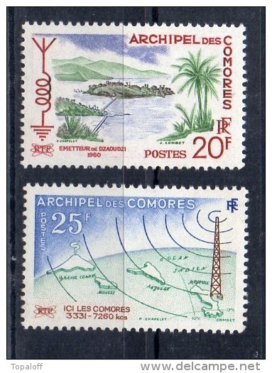 COMORES N°17 Et 18 Neufs Charniere - Used Stamps