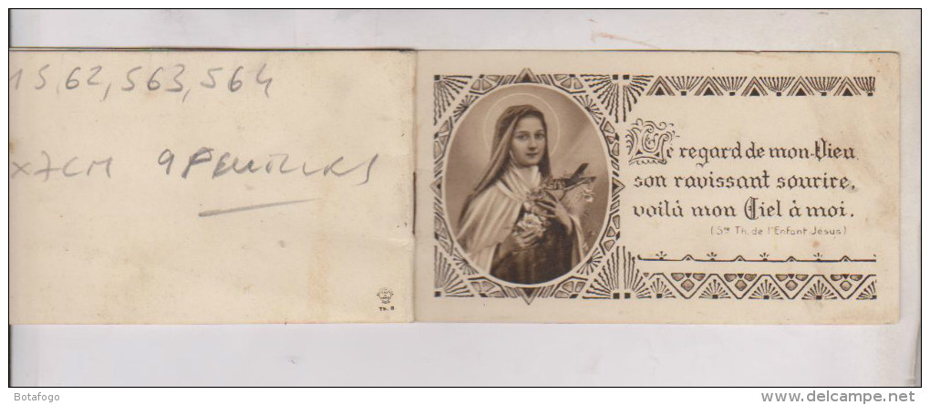 PETIT ALMANACH DE SAINTE THEREZE DE L ENFANT JESUS En 1935!! - Kleinformat : 1921-40