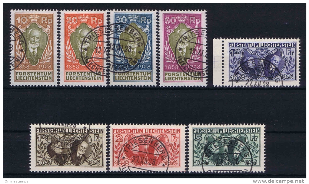 Liechtenstein: 1928 Mi Nr 82 - 89   Used, Signed/ Signé/signiert/ Approvato  Cv &euro; 1000 - Used Stamps