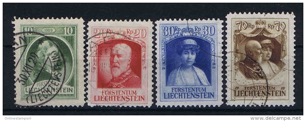 Liechtenstein: 1929 Mi Nr 90 - 93 Used - Usati